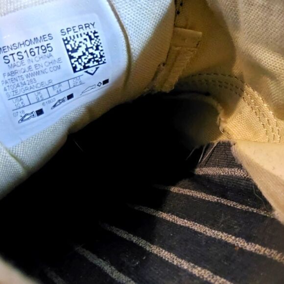 Sperry Charcoal Gray Canvas Low Top Sneakers - Picture 6 of 9